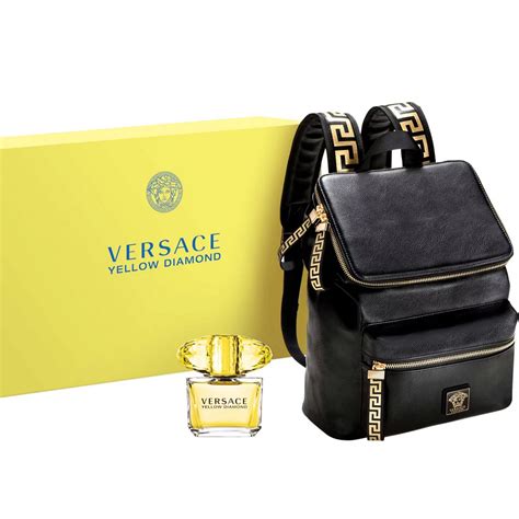 versace women set|Versace gift set with backpack.